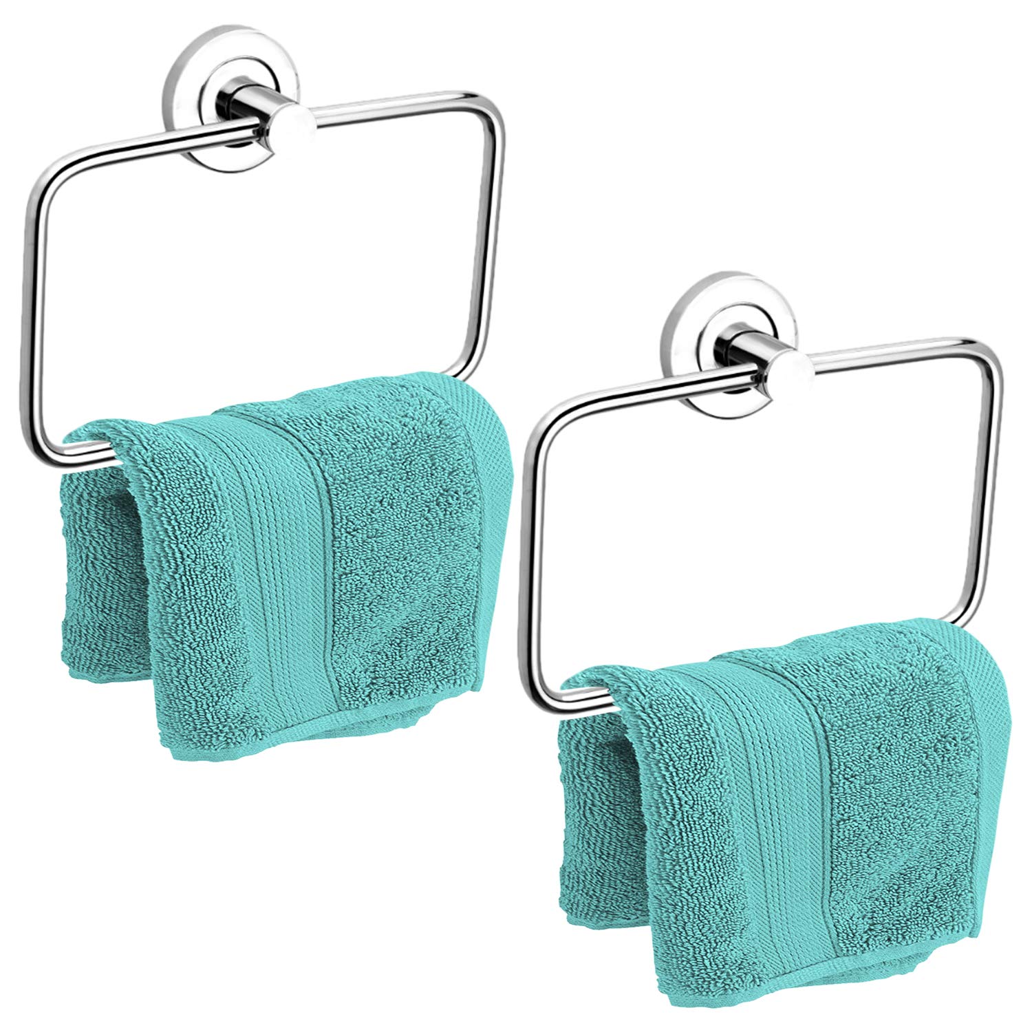 pack of 2 Stainless Steel Towel Hanger for Wash Basin/Towel Ring/Napkin Holder for Bathroom/Towel Holder/Bathroom Accessories (