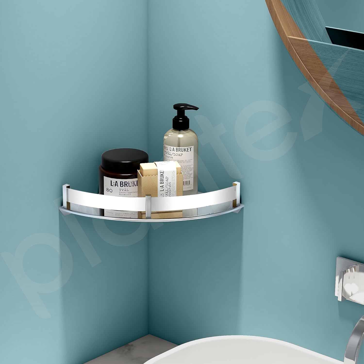 Bathroom Shelf for Wall Corner/Stainless Steel Bathroom Rack/Bathroom Storage Organizer