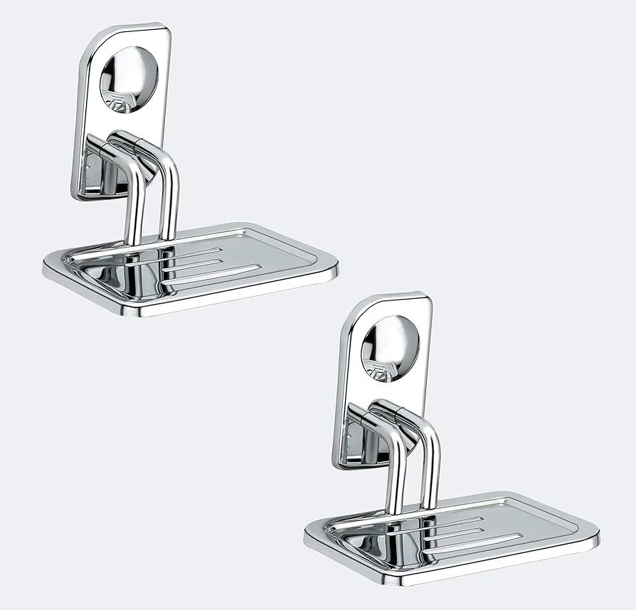 pack of 2 Stainless Steel Soap Dish Stand for Bathroom & Kitchen/Soap Dish/Bathroom Accessories